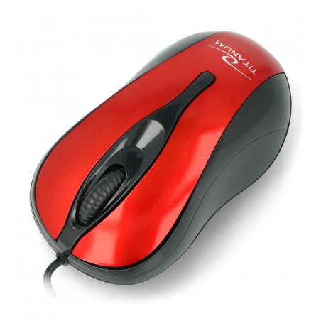 Mysz optyczna Esperanza TM-103R czerwona USB Hornet Titanium Mysz optyczna Esperanza TM-103R czerwona USB Hornet Titanium