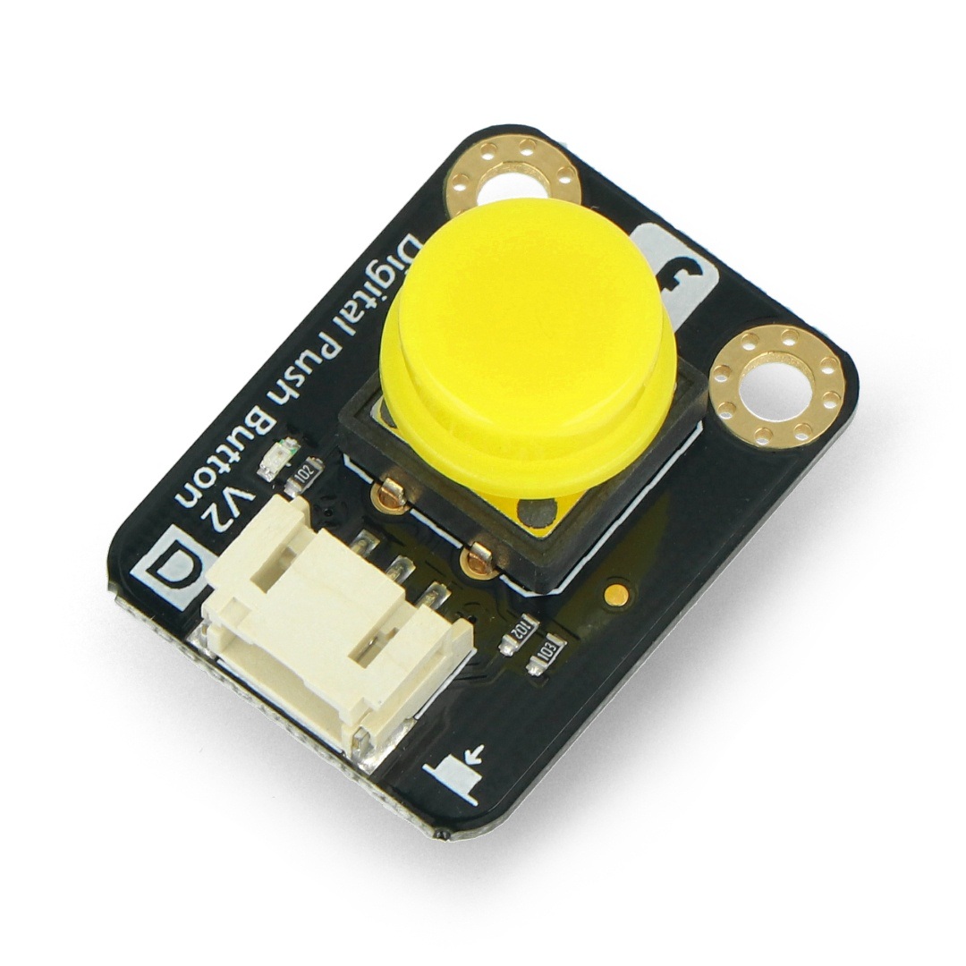 DFRobot Gravity - cyfrowy przycisk Tact Switch - żółty