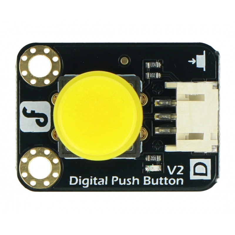 DFRobot Gravity - cyfrowy przycisk Tact Switch - żółty