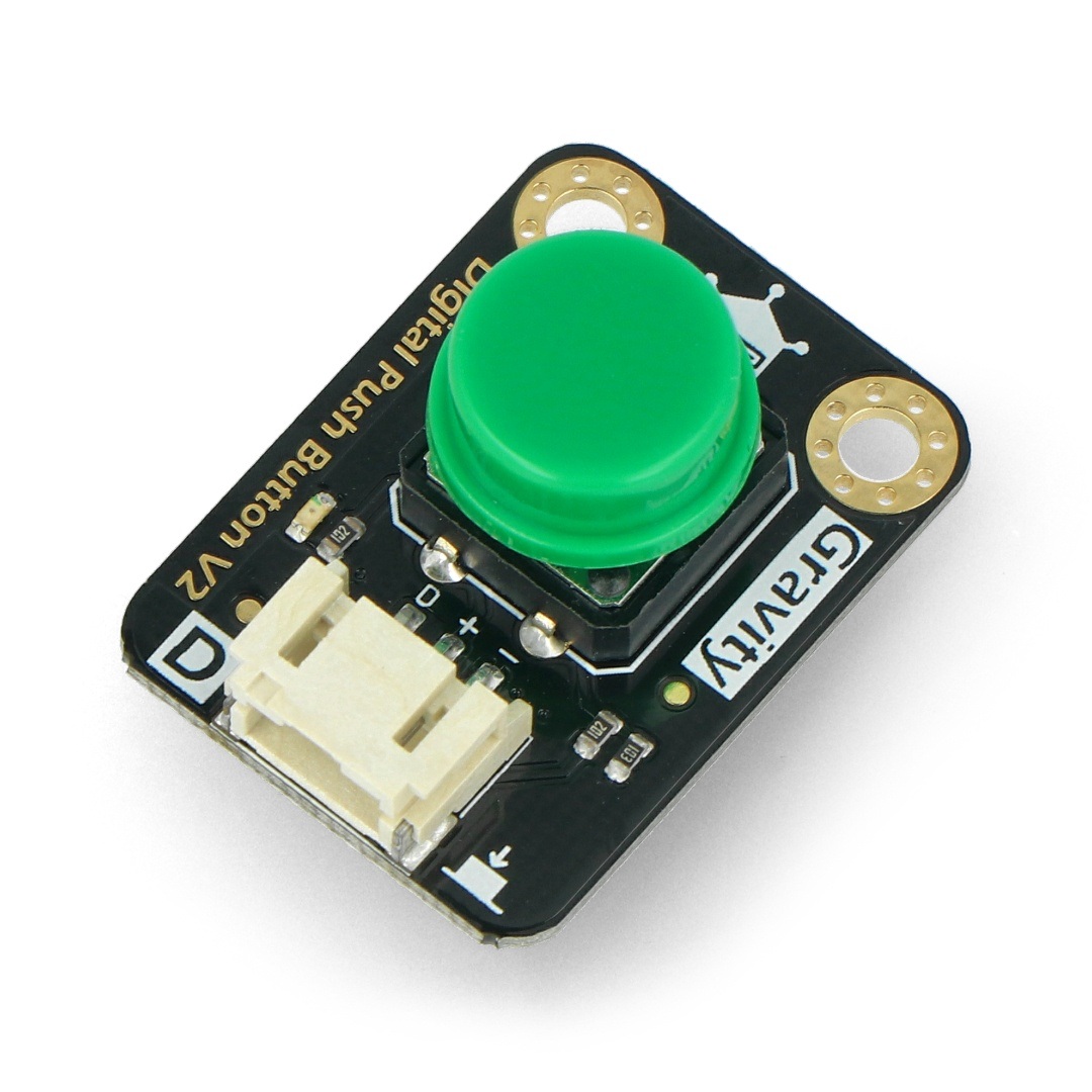 DFRobot Gravity - cyfrowy przycisk Tact Switch - zielony