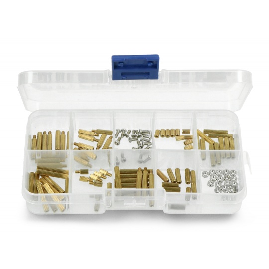 Латунні дистанційні втулки - різні розміри M2 - комплект із 120 штук.