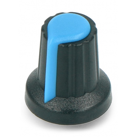 Gałka potencjometru niebieska - 6/14mm - 5szt. Gałka potencjometru niebieska - 6/14mm - 5szt.