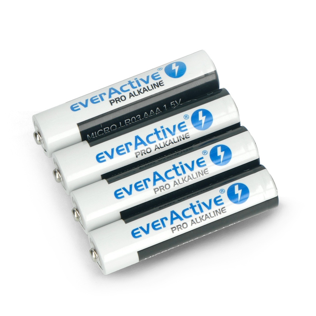 Bateria AAA (R3 LR03) alkaliczna everActive Pro - 4szt.