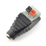 Gniazdo DC 5.5x2.1mm z szybkozłączem i przyciskami