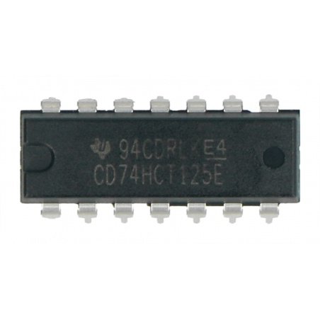 Układ logiczny CD74HCT125E - sterownik linii - 4 kanały Układ logiczny CD74HCT125E - sterownik linii - 4 kanały