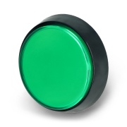 Arcade Push Button 60mm czarna obudowa - zielony