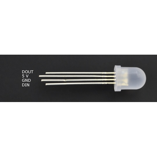 8-мм RGB WS2811 адресний світлодіод - 10 шт.