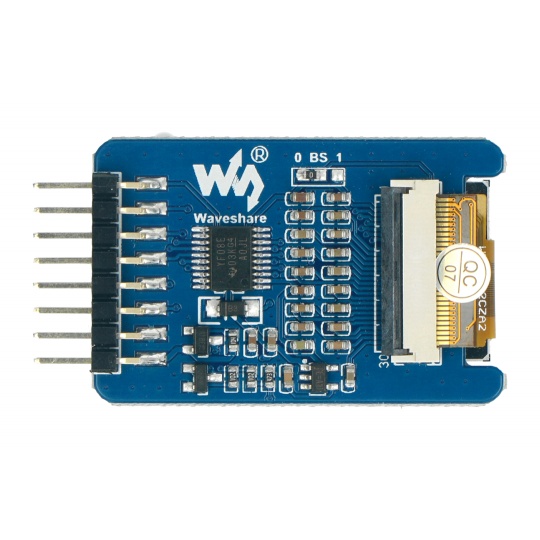 Модуль E-paper E-Ink с SPI-дисплеем — 128x80 пикселей, 1,02 дюйма — двухцветный — Waveshare 17575