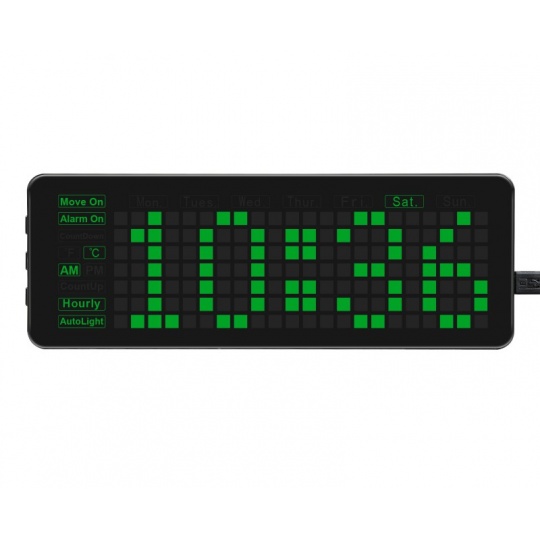Pico-Clock-Green - модуль з цифровим електронним світлодіодним годинником - щит для Raspberry Pi Pico - Waveshare 19695