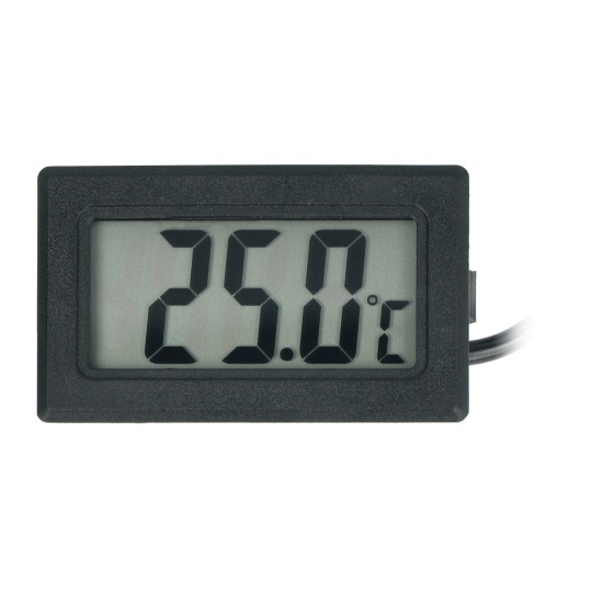 Панельний термометр з РК-дисплеєм від -50 до 110 градусів Цельсія та вимірювальним зондом - 10 м