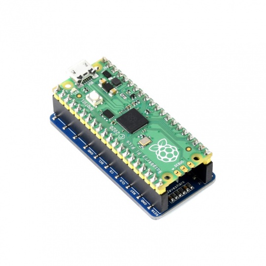 1.3-дюймовий OLED-дисплей 64x128px - SPI/I2C - чорно-білий - для Raspberry Pi Pico - Waveshare 19376