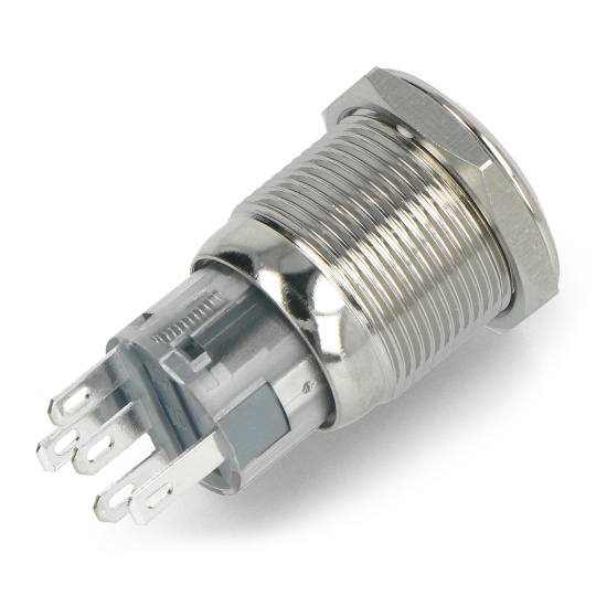 Моностабільний перемикач ON-OFF - плоский - синій - 12 В