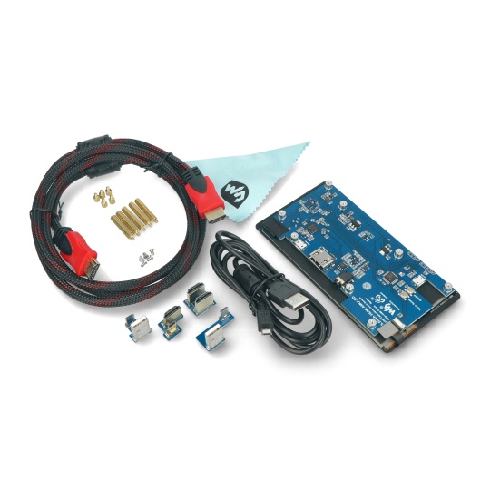 Сенсорний екран - ємнісний AMOLED 5.5'' 1080x1920px HDMI + USB для Raspberry Pi 4B/3B+/3B/2B/Zero - Waveshare 16103