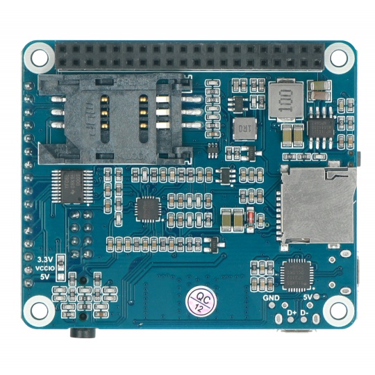LTE GPS HAT - LTE/GPRS/GPS SIM7600E-H - накладка для Raspberry Pi 4B/3B+/3B/2B/Zero - Waveshare 14952