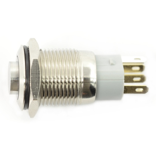 Моностабільний вимикач ON-OFF - PBW-16BP - 2A 250V - виступаючий червоний круглий