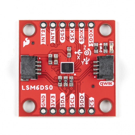 LSM6DSO - 3-осьовий I2C/SPI акселерометр та гіроскоп - SparkFun SEN-18020
