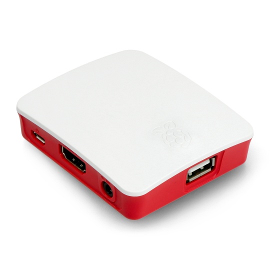 Официальный корпус для Raspberry Pi 3 A+ — красно-белый