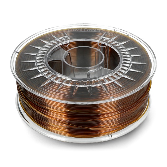 Філамент Devil Design PETG 1.75 мм 1 кг - Янтарний прозорий