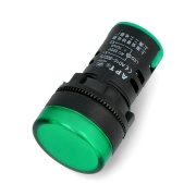 Kontrolka 230V AC - 28mm - zielona