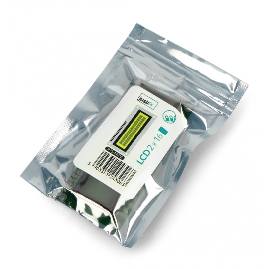 РК-дисплей 2x16 символів - зелений - justPi