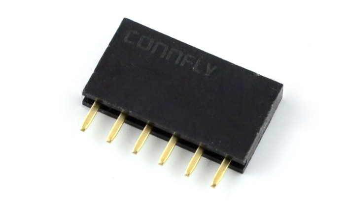 Gniazdo żeńskie 1x6 raster 2,54mm dla Arduino - 5 sztuk
