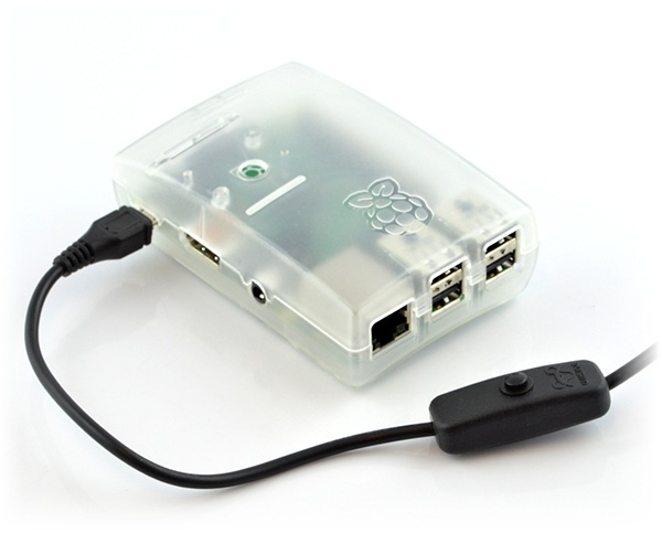 Przewód można wykorzystać do zasilania minikomputera Raspberry Pi z możliwością odłączenia napięcia w dowolnej chwili bez konieczności wyjmowania zasilacza z sieci.