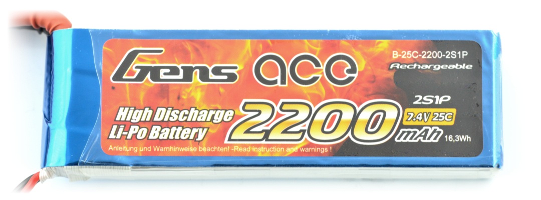 Akumulator Li-Pol Gens Ace 2200 mAh 7,4 V
