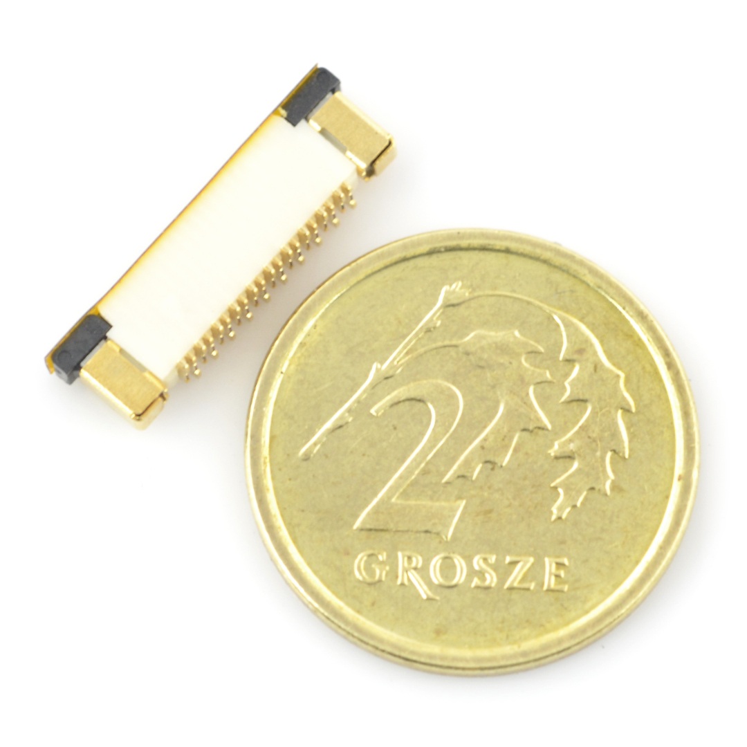 Złącze żeńskie ZIF 20-pin raster 0,5mm