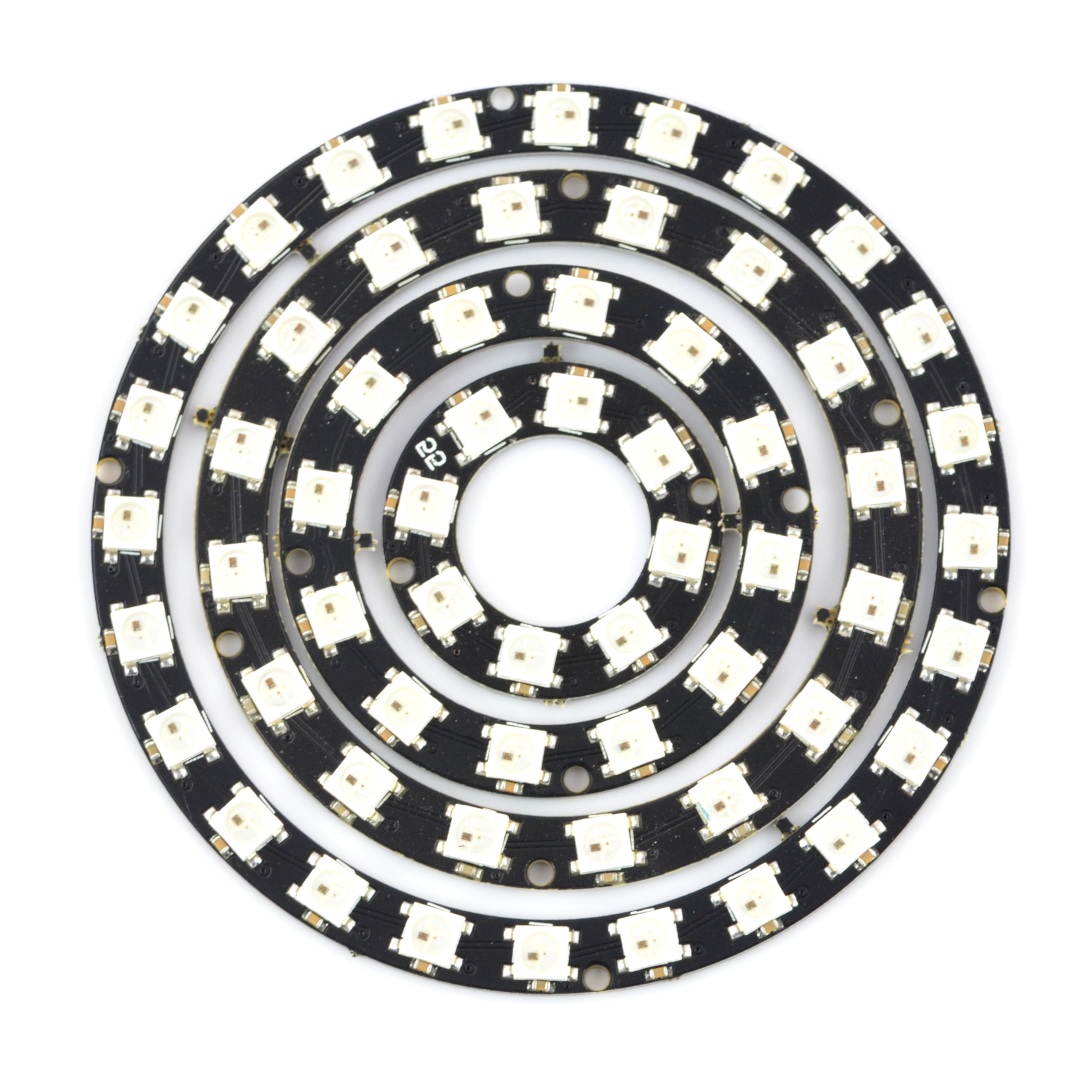 Pierścień LED RGB WS2812B 5050 x 8 diod - 28mm