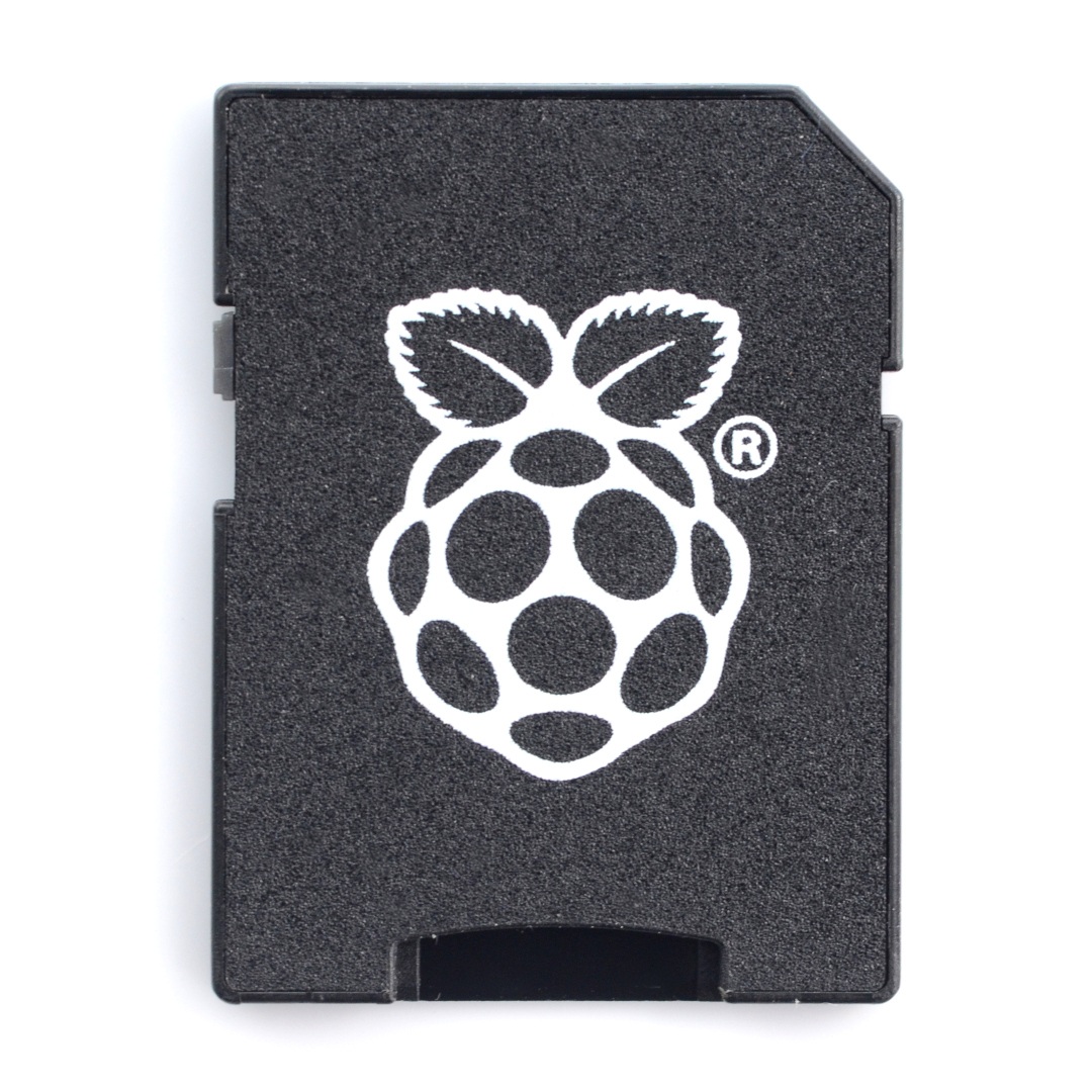 Adapter kart microSD - SD z logo Raspberry Pi