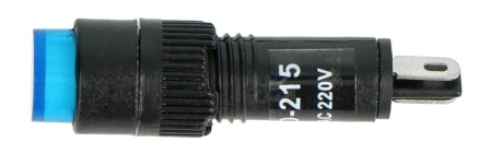 Kontrolka 230 V AC - 8 mm - niebieska.