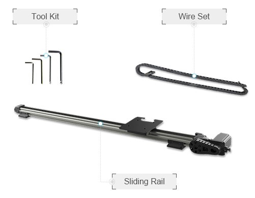 Slider Rail Kit - zawartość zestawu.