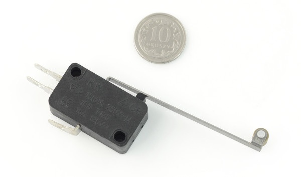 Wyłącznik czujnik krańcowy mini z rolką - WK828