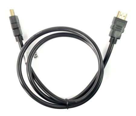 Przewód HDMI Lanberg klasa 1.4 - czarny - dł. 1 m.