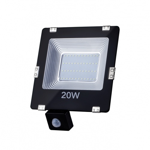 Lampa zewnętrzna LED ART L4101555, 20W, 1400lm, IP65,  AC230V, 4000K, sensor - biała naturalna