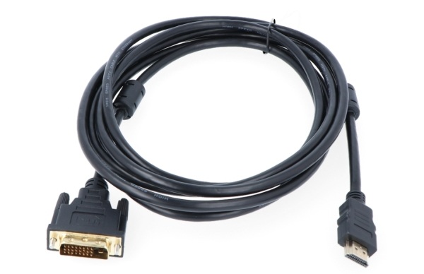 Przewód DVI - HDMI czarny 3 m