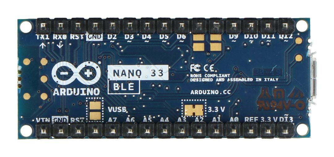 Wyprowadzenia Arduino Nano 33 BLE