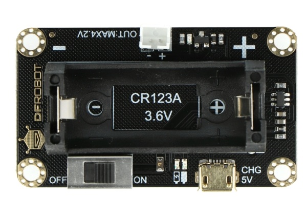 odstawka na baterię CR123A dla micro: Maqueen - DFRobot FIT0611
