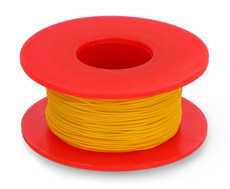 Przewód montażowy KYNAR z miedzi srebrzonej - 0,25mm/AWG 30 - czarny - 50m