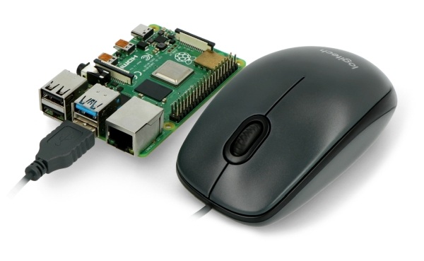 Mysz Logitech jest kompatybilna z Raspberry Pi 4B