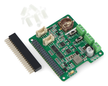 W zestawie znajdują się niezbędne elementy montażowe oraz gniazdo 2x40 goldpin.