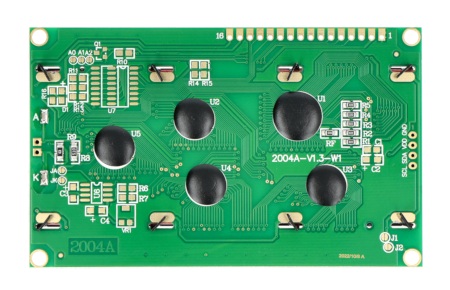 Wyświetlacz LCD 4x20 znaków zielony - justPi