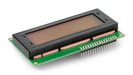 Wyświetlacz LCD 4x20 znaków zielony ze złączami - justPi