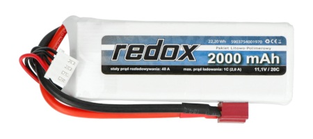 Pakiet Li-Pol Redox 2000 mAh 20C 3S 11,1 V