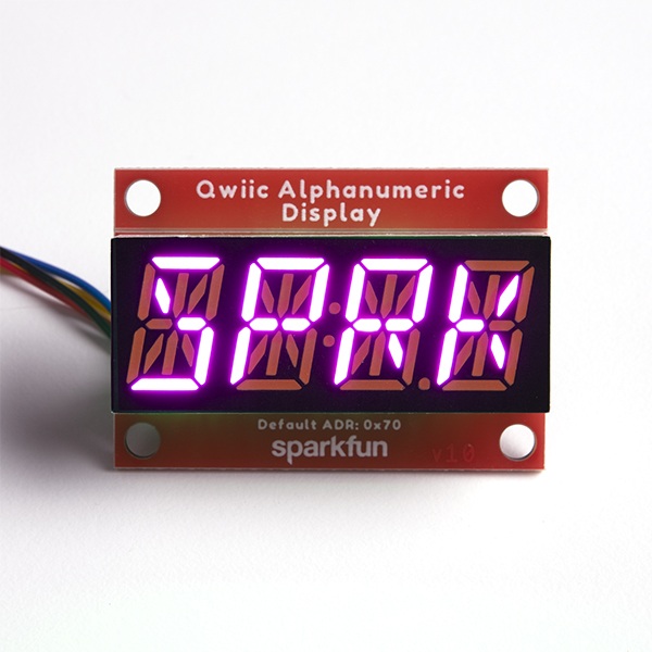 SparkFun Alphanumeric Display - wyświetlacz alfanumeryczny - różowy