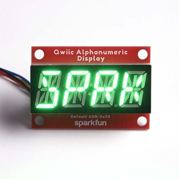 SparkFun Alphanumeric Display - wyświetlacz alfanumeryczny - zielony