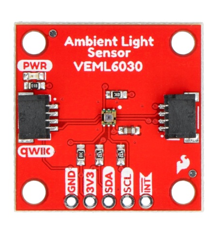 Czujnik światła otoczenia wyposażony w układ VEML6030.
