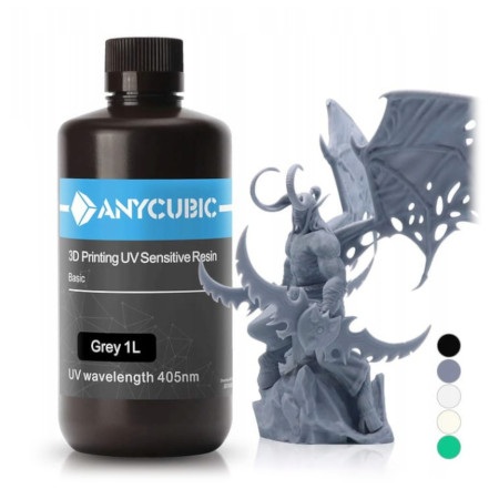 Żywica do drukarki 3D - Anycubic 3D Printing UV Sensitive Resin Basic 1 l