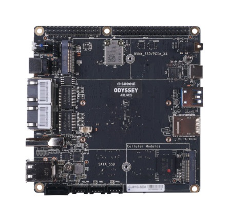 Płytka Odyssey posiada zintegrowany koprocesor Arduino ATSAMD21.
