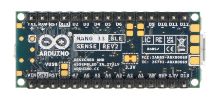 Wyprowadzenia Arduino Nano 33 Sense Rev2